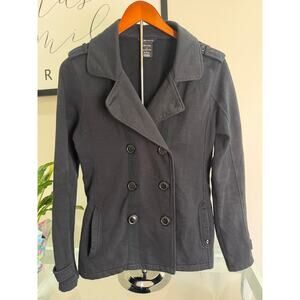 Oakley Women's Black Double-Breasted Peacoat Jacket